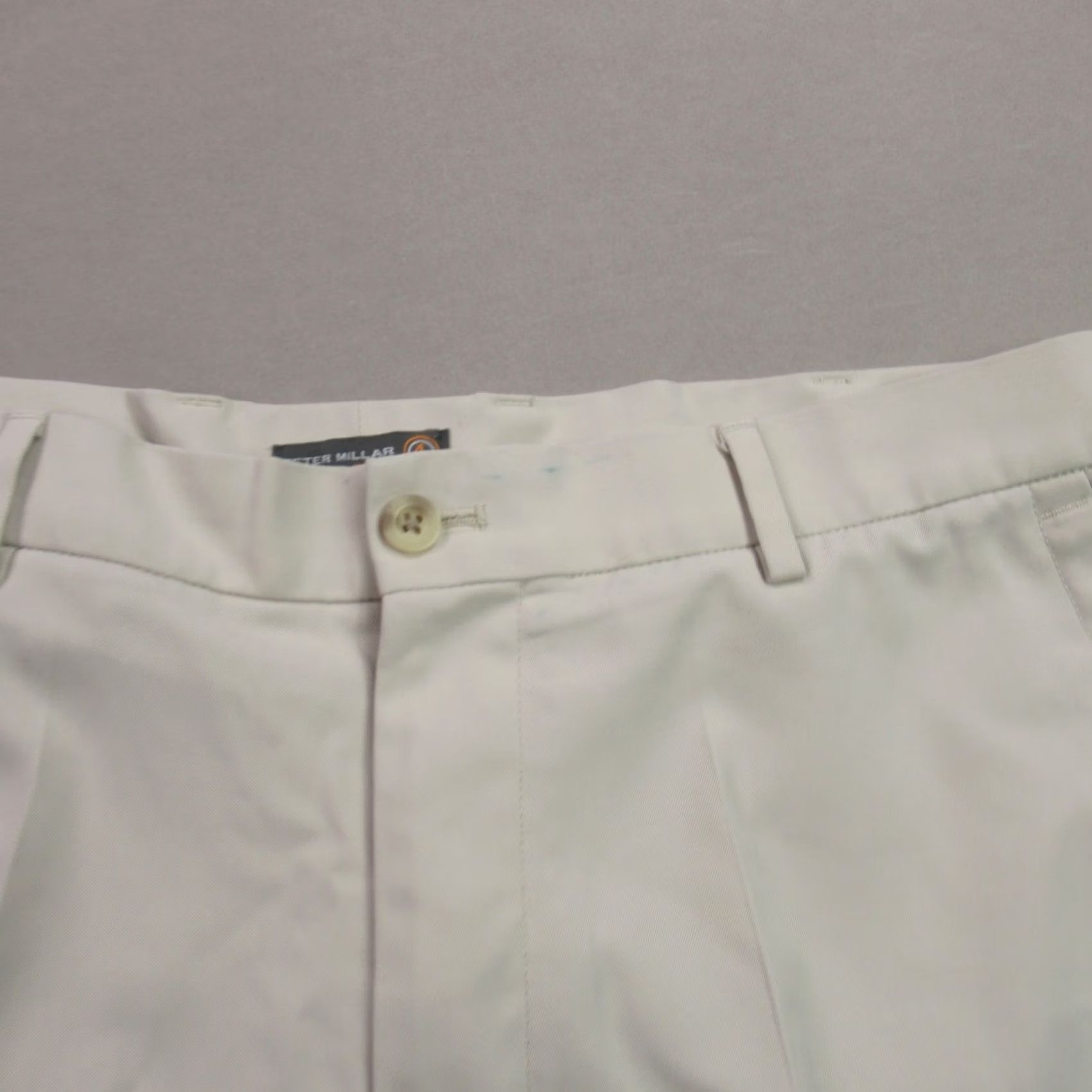 Peter Millar Peter Millar Shorts Mens 35 Chino Pockets Golf Button Lightweight Outdoor Ivory Size US 35 - 2 Thumbnail