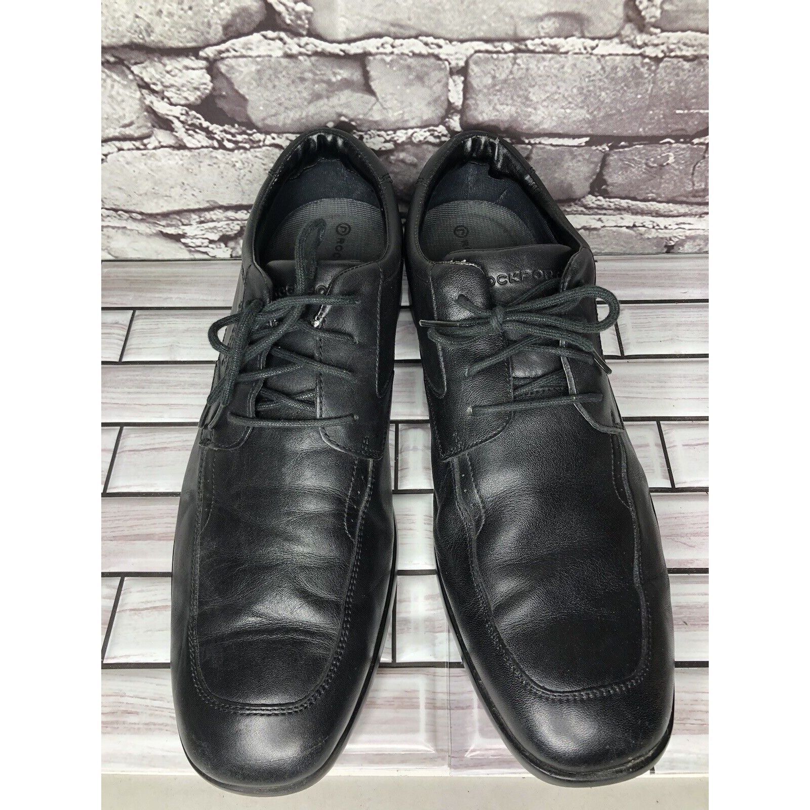 Rockport Rockport Adiprene Black Leather Oxfords Lace Up Casual Shoes Size US 11 / EU 44 - 2 Thumbnail