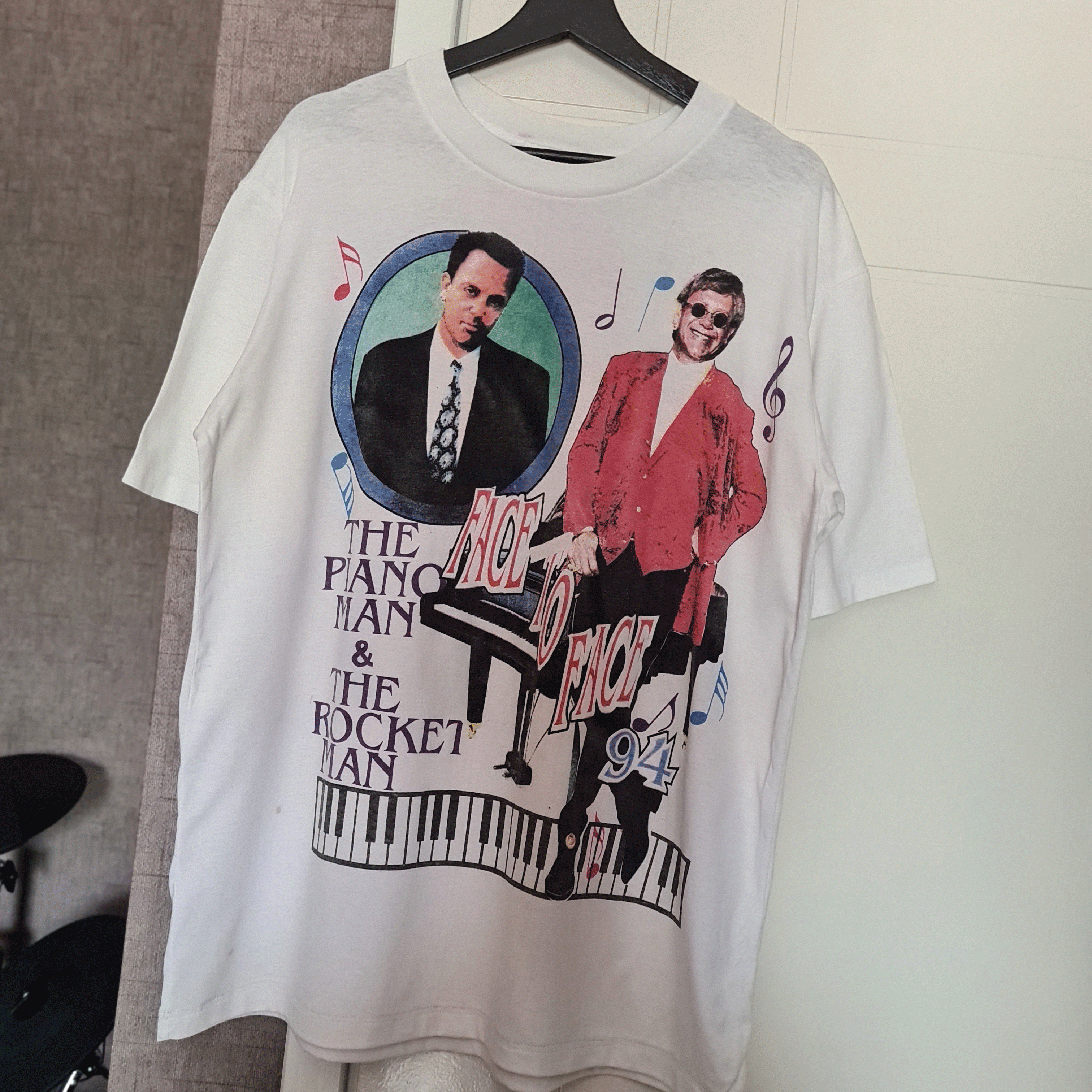 Band Tees Elton John Billy Joel Pianoman Tour 1994 Size US XL / EU 56 / 4 - 1 Thumbnail