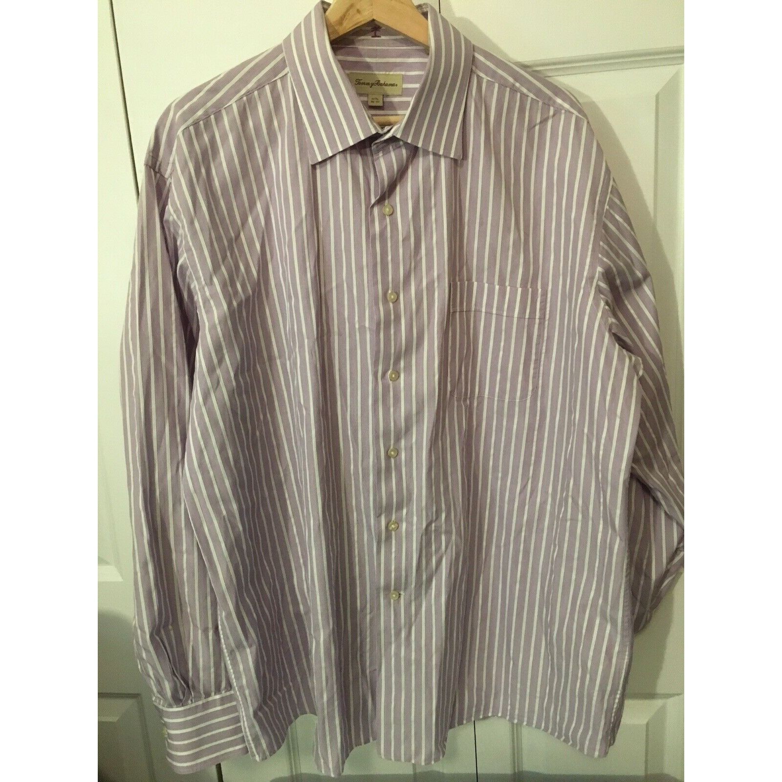 Tommy Bahama Tommy Bahama Button Front Shirt Men Sz 17 1/2 36/37 Lavender Size US XL / EU 56 / 4 - 3 Thumbnail