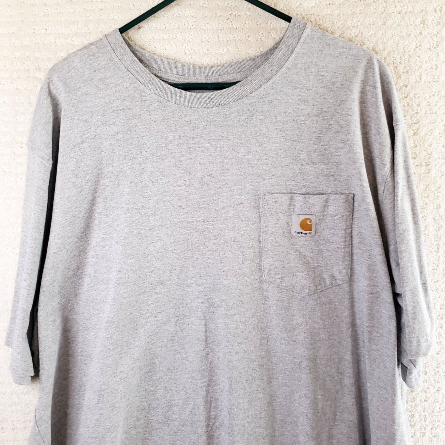 Carhartt Carhartt Workwear Pocket Cotton Shirt - Heather Grey XXL Regular Fit Size US XXL / EU 58 / 5 - 2 Thumbnail