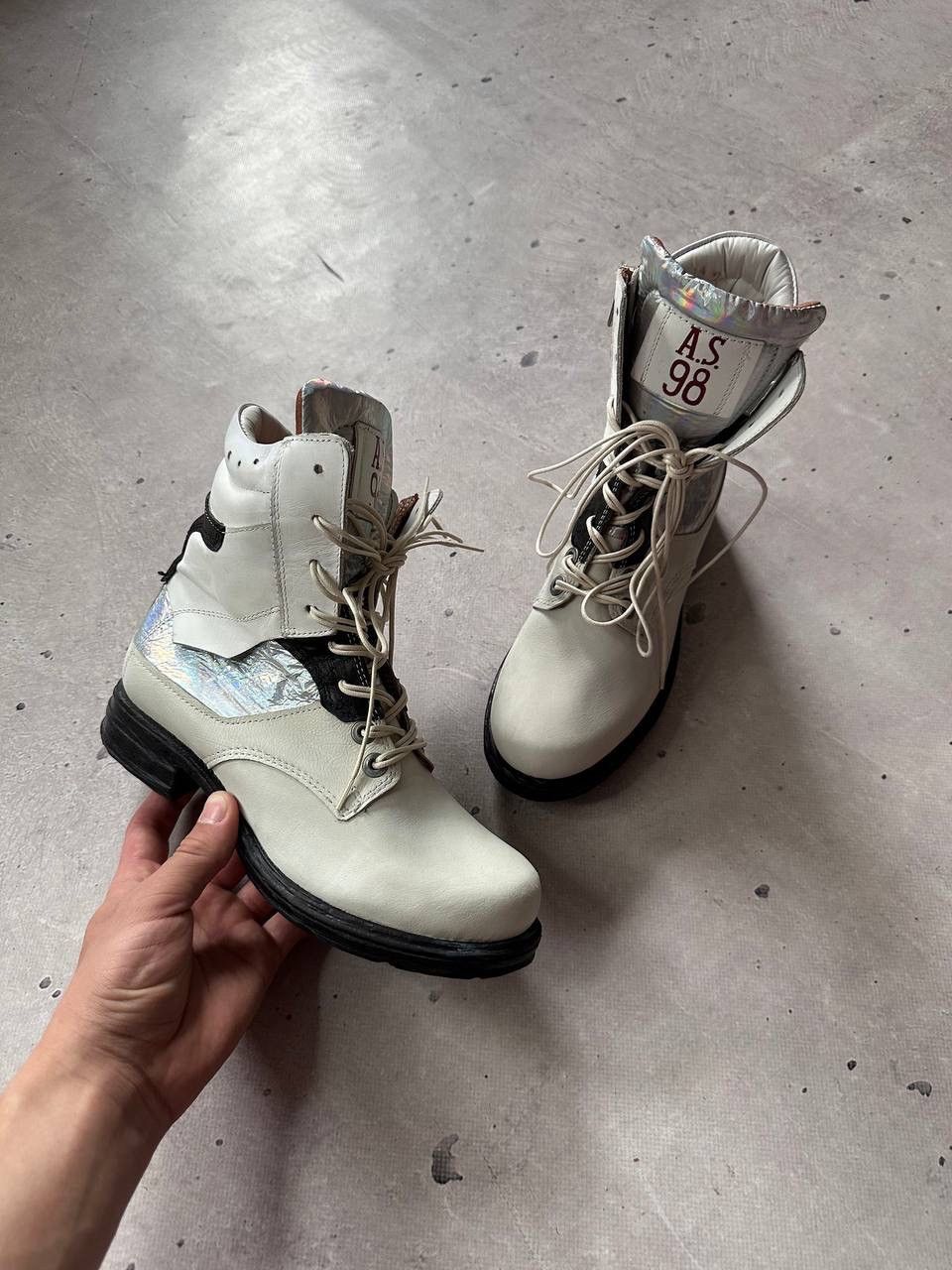 A.S.98 A.S 98 Airstep Zipper Woman’s Leather High Top Boots Size US 7 / IT 37 - 2 Thumbnail
