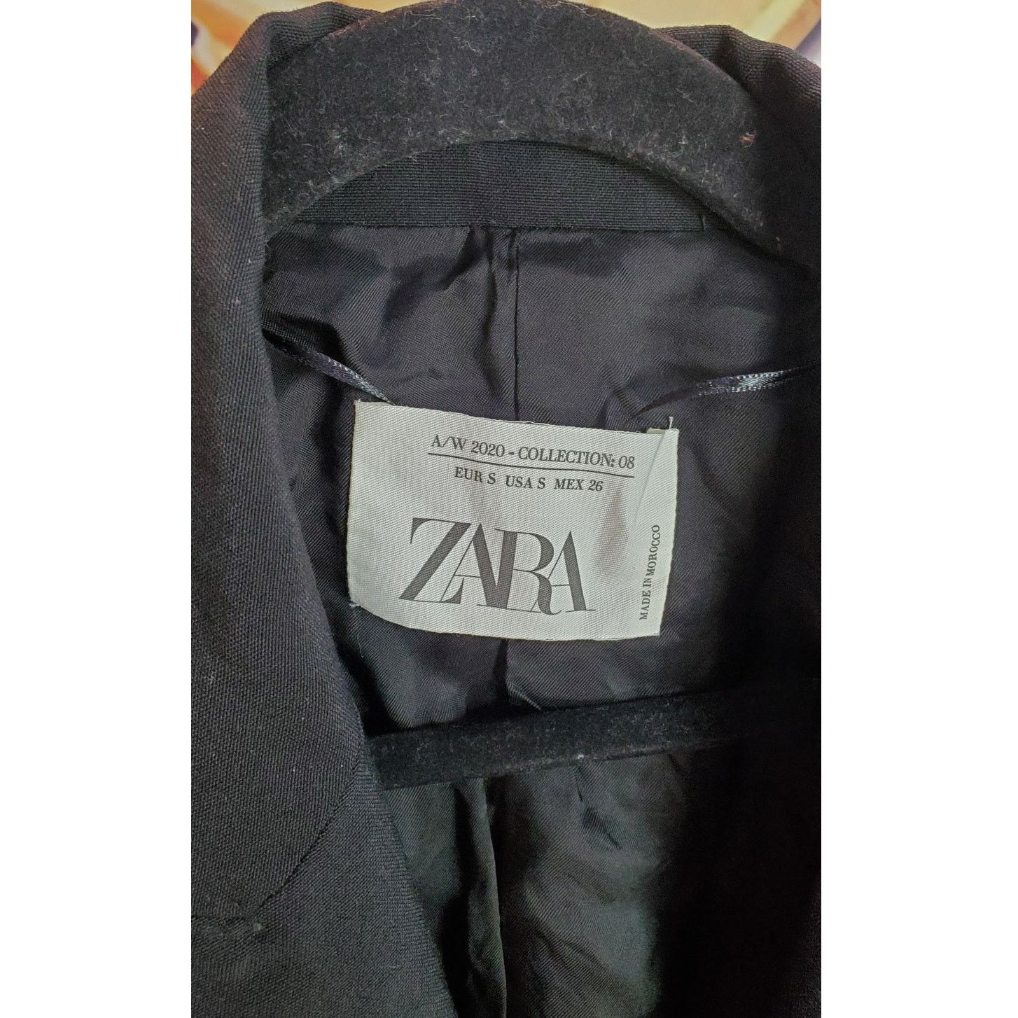 Zara Zara Black One Button Blazer Notched Lapel Viscose S Size S / US 4 / IT 40 - 4 Thumbnail