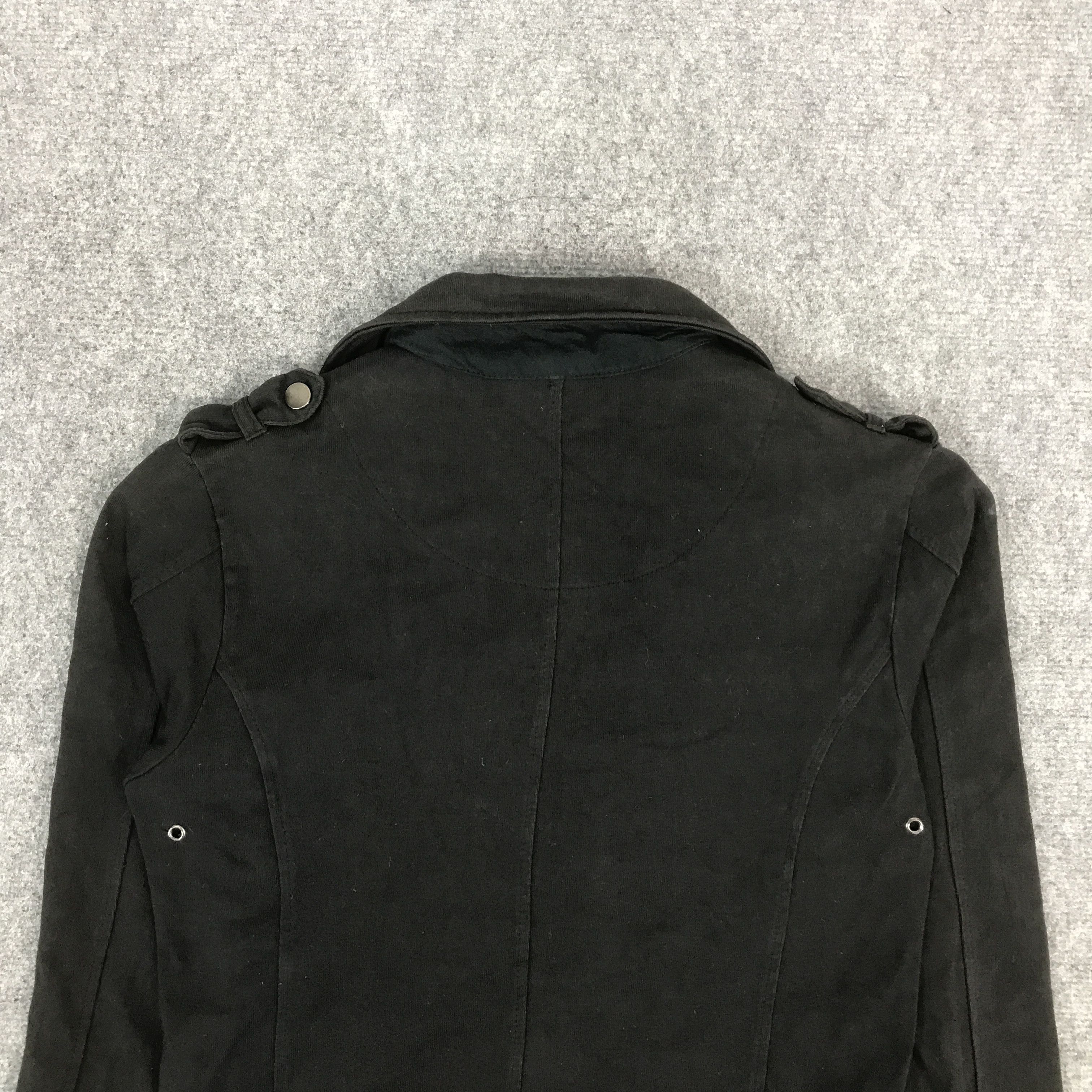 Japanese Brand PLACE PIANO BLACK PUNK ZIPPER JACKET Size US M / EU 48-50 / 2 - 4 Thumbnail