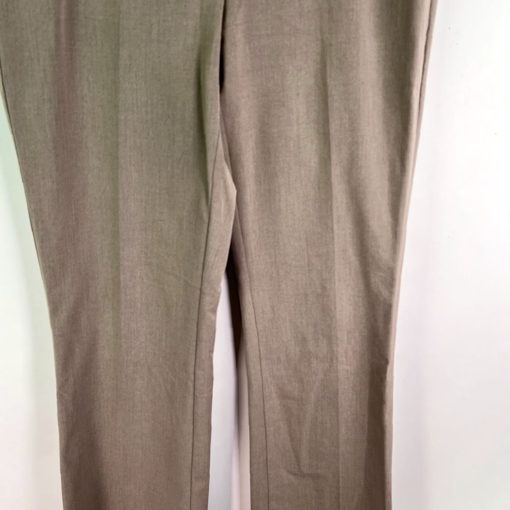 Ann Taylor Ann Taylor Loft Julie Trouser Pants Womens Size 6 Beige 32X33 Stretch Wide Leg 90s City Preppy Size 28" / US 6 / IT 42 - 3 Thumbnail