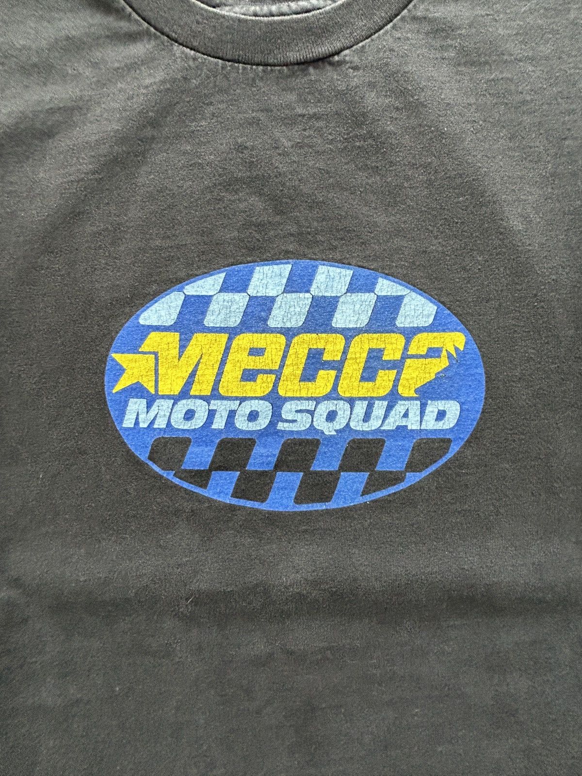 Mecca Vintage 90s Mecca Moto Squad Graphic Tee Size US XL / EU 56 / 4 - 2 Thumbnail