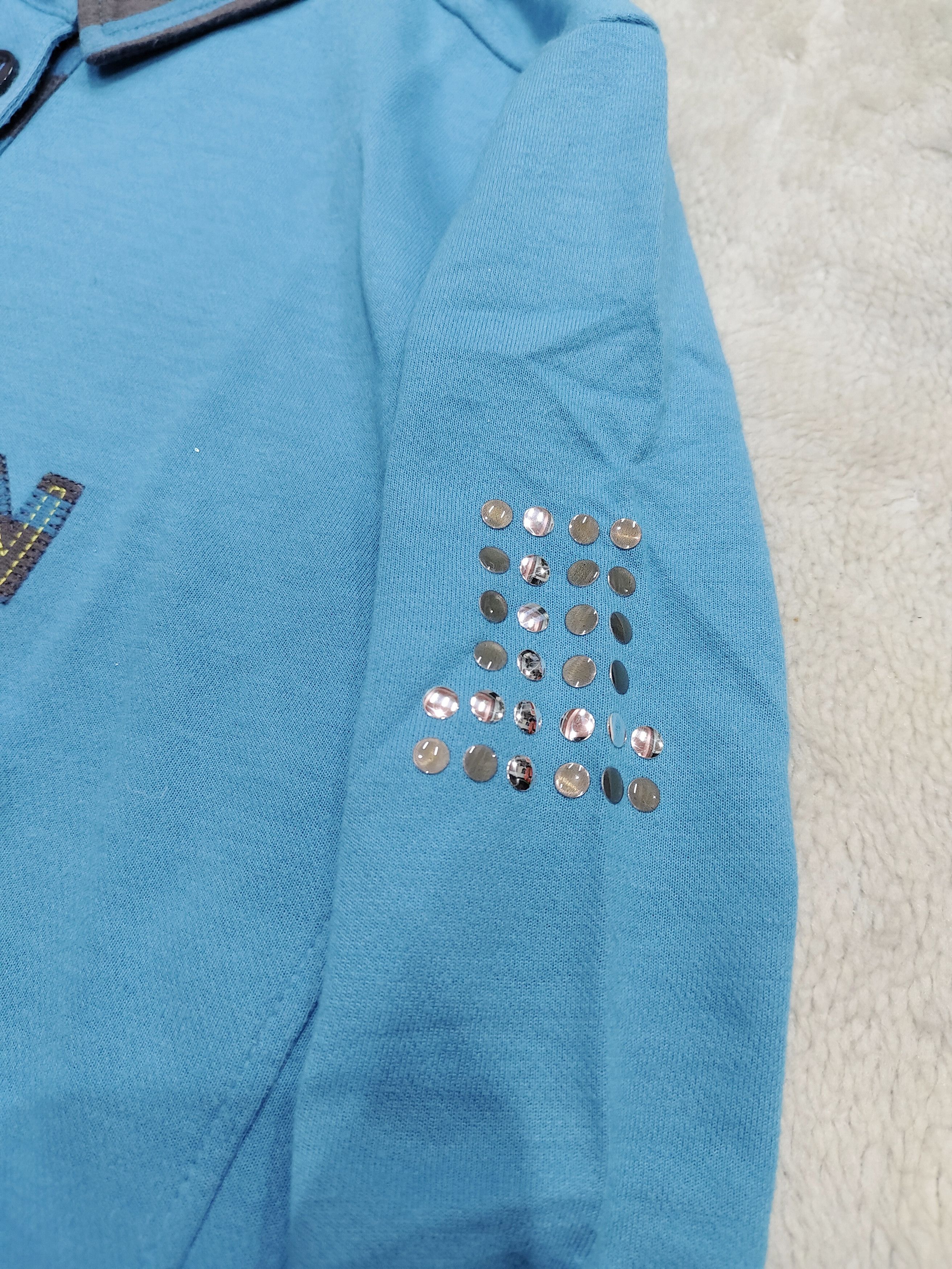 Lanvin Lanvin Sport- Spellout Pacth Metal Studs Logo Polo Shirt Size M / US 6-8 / IT 42-44 - 3 Thumbnail