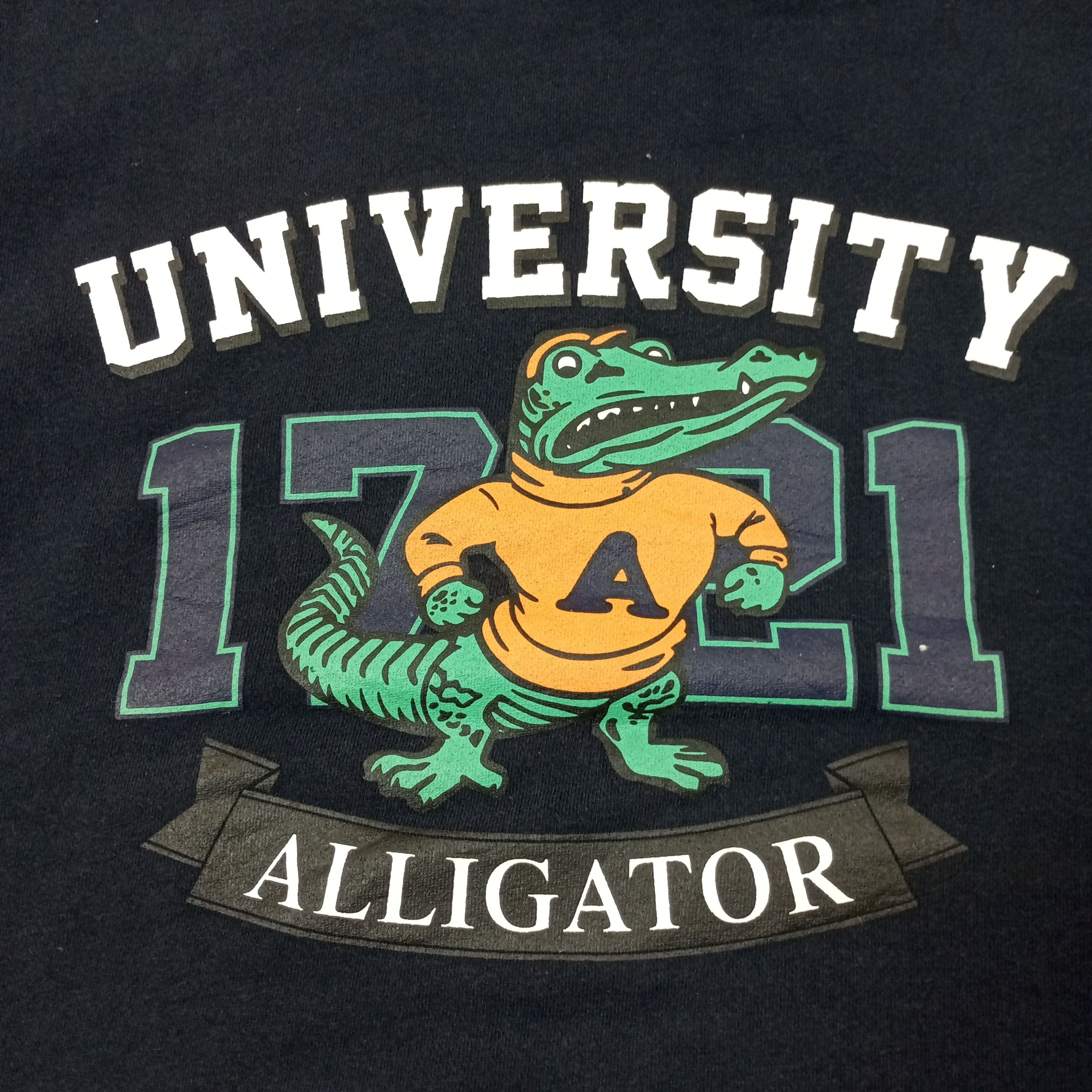 Vintage University Alligator Sweatshirt c248n28 Size US L / EU 52-54 / 3 - 2 Thumbnail