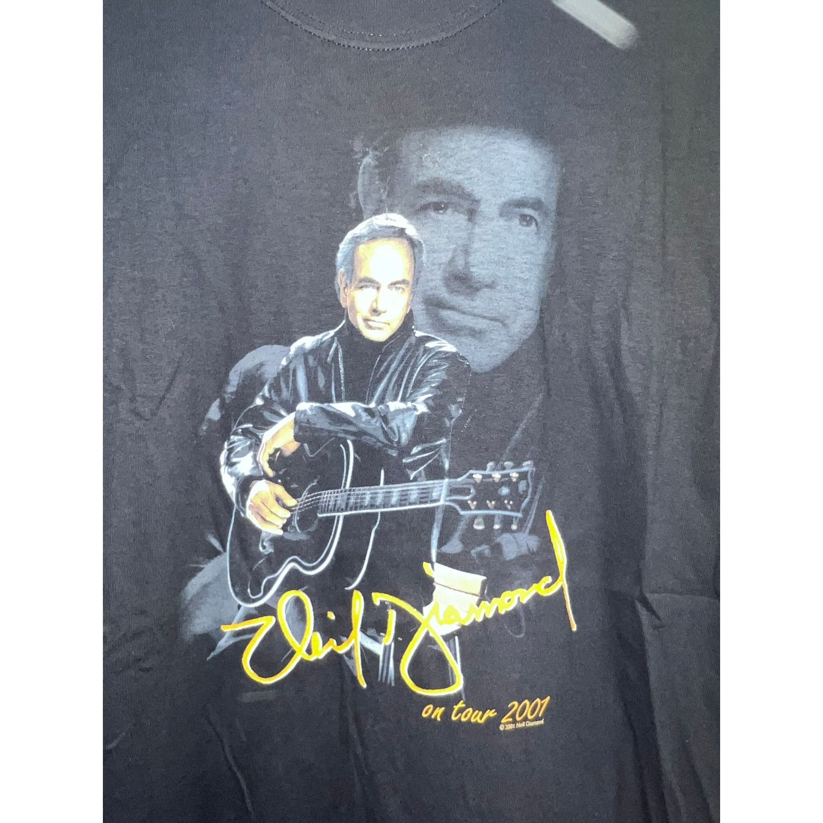 Gildan Vintage Neil Diamond Shirt On Tour 2001 Live In Concert Tee Size US M / EU 48-50 / 2 - 2 Thumbnail