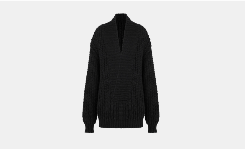 o1w1db10925 444S26 Oversized Sweater in Black