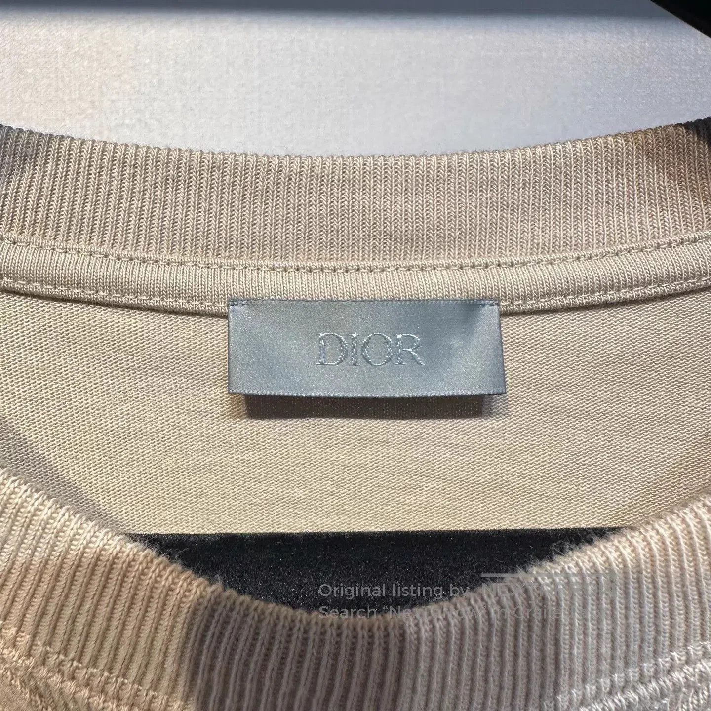 Dior Beige Short-Sleeve T-Shirt Size L. Size US L / EU 52-54 / 3 - 4 Thumbnail