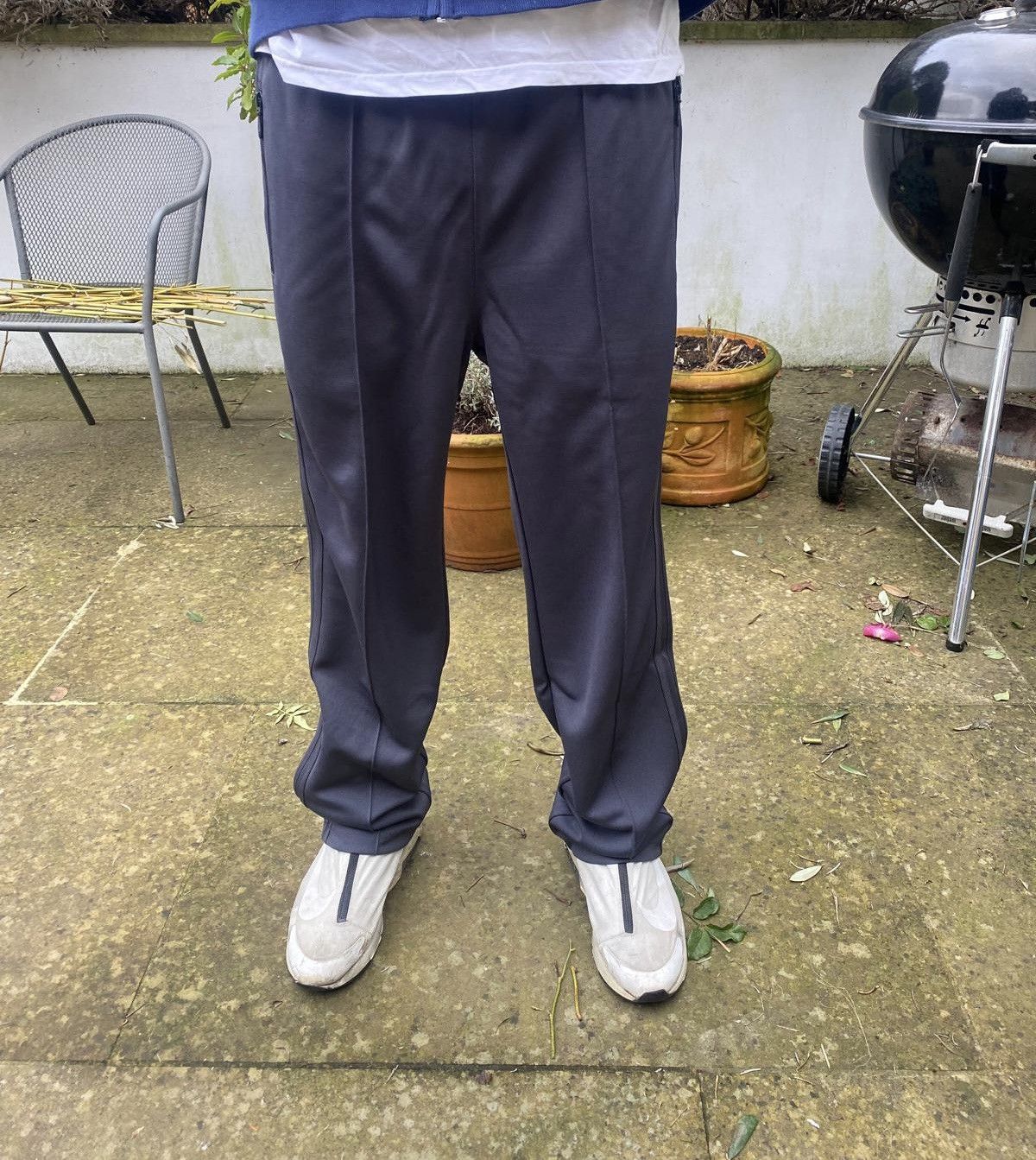 Japanese Brand Track pants charcoal samples needles comme prada kiko Size US 30 / EU 46 - 6 Thumbnail