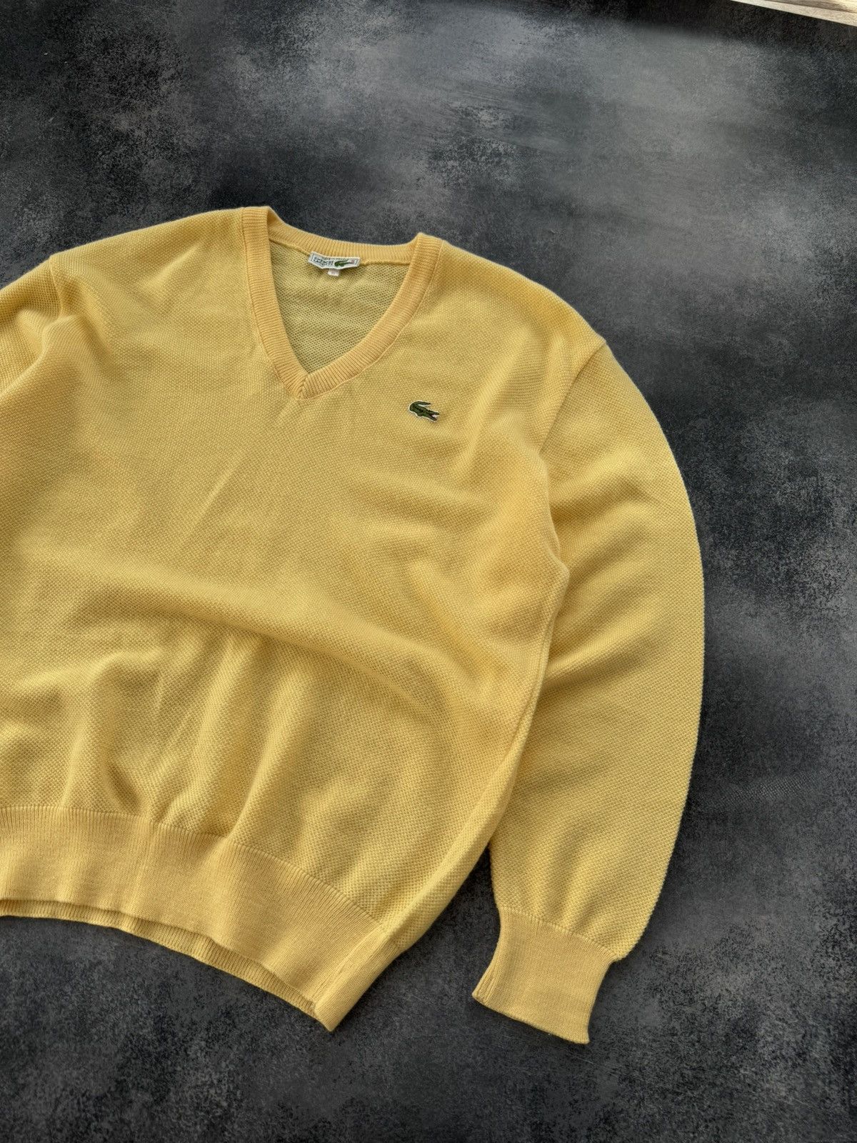 Lacoste Vintage Chemise Lacoste Wool Sweater V- Neck Size US XL / EU 56 / 4 - 3 Thumbnail