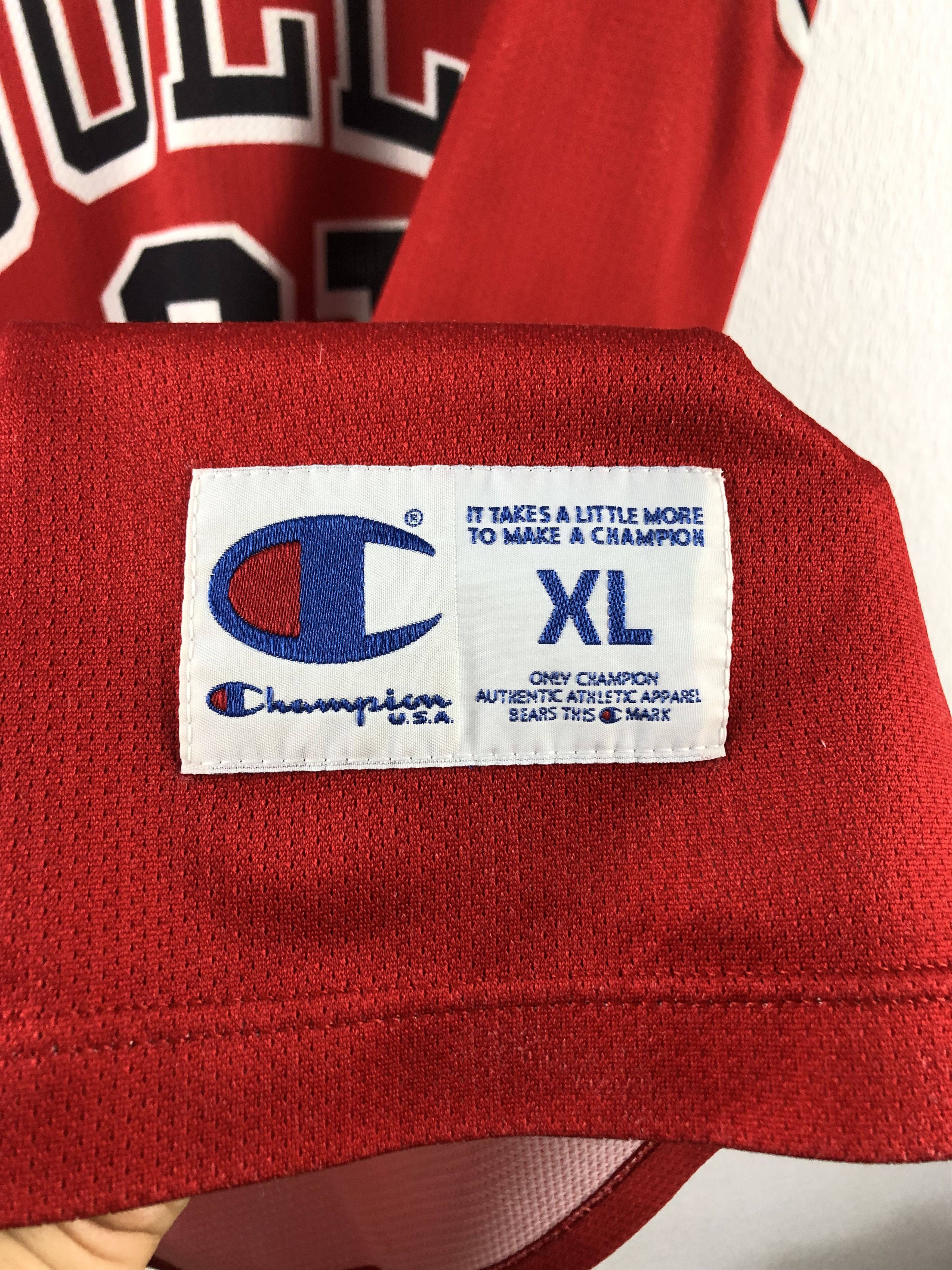 Champion Vintage 90's Champion Chicago Bulls Rodman Jersey Shirt Mens Size US XL / EU 56 / 4 - 7 Thumbnail