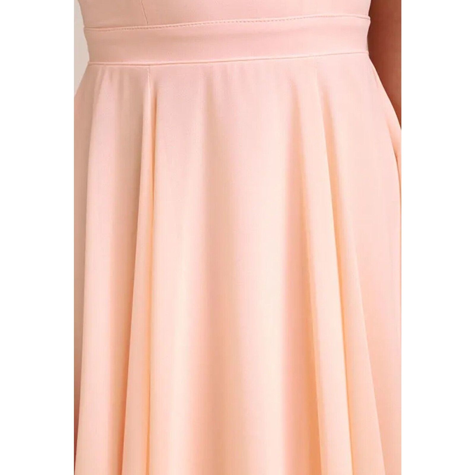 Zara Lulus David's Bridal High Neck Formal Bridesmaid Dress Pink Size S / US 4 / IT 40 - 9 Thumbnail