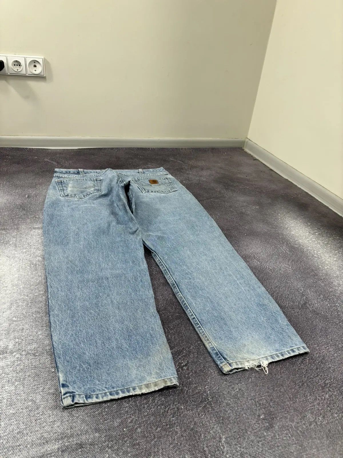 Carhartt × Vintage Vintage Carhartt Relaxed Fit Light Blue Hype Denim Jeans Size US 38 / EU 54 - 3 Thumbnail