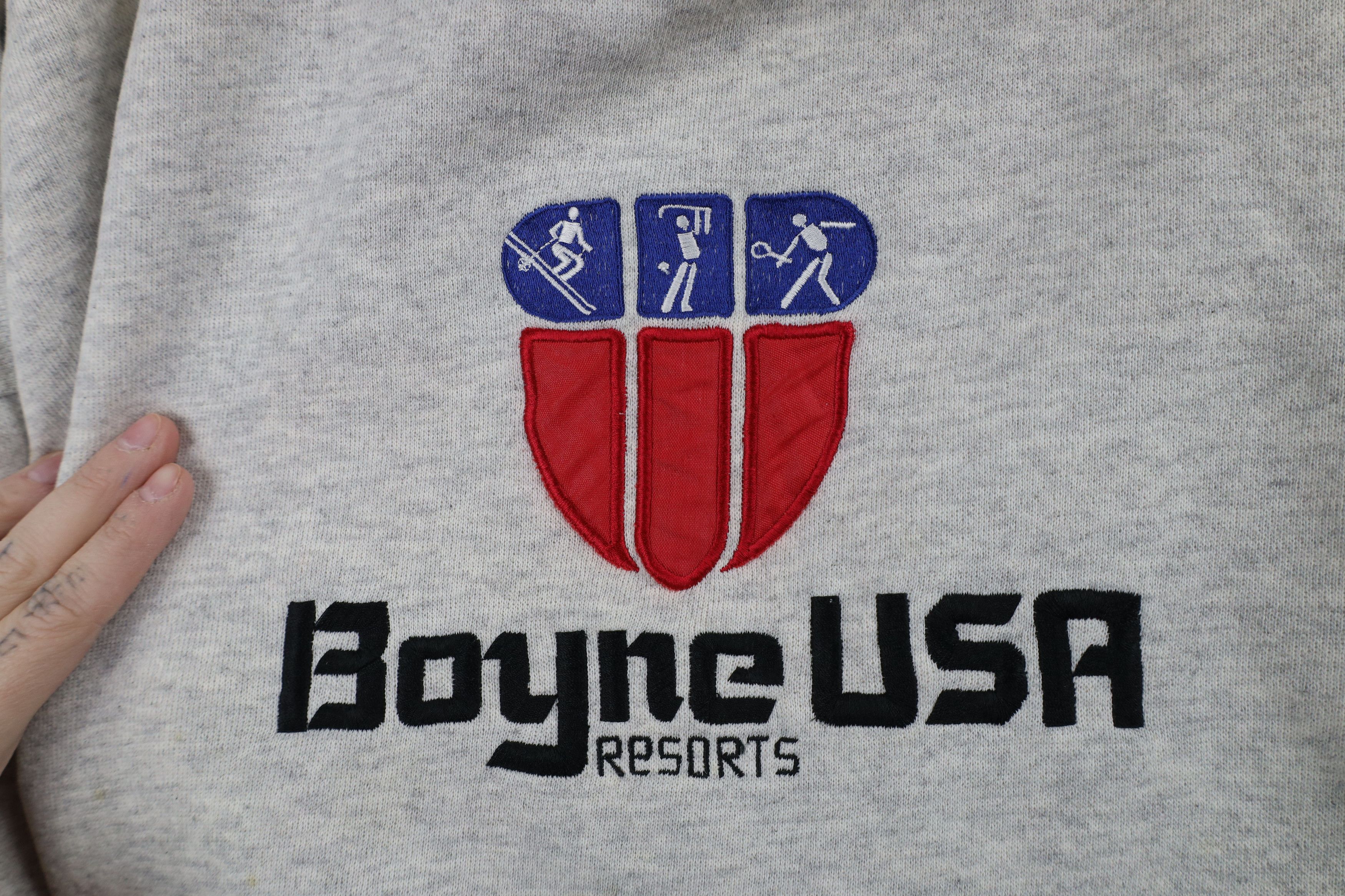 Vintage Vintage 90s USA Resorts Ski Snowboard Collared Sweatshirt Size XL / US 12-14 / IT 48-50 - 4 Thumbnail