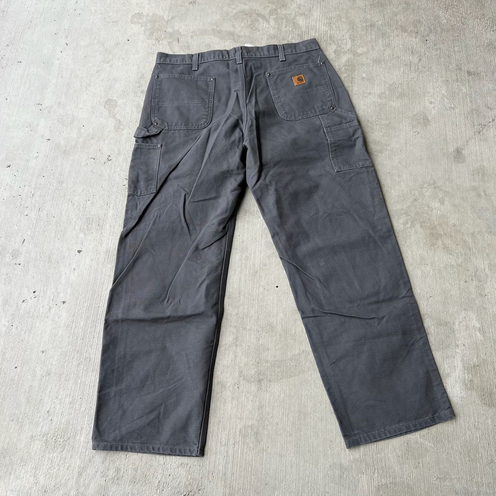 Carhartt × Vintage Carhartt gray double knee work wear carpenter pants Size US 37 - 3 Thumbnail