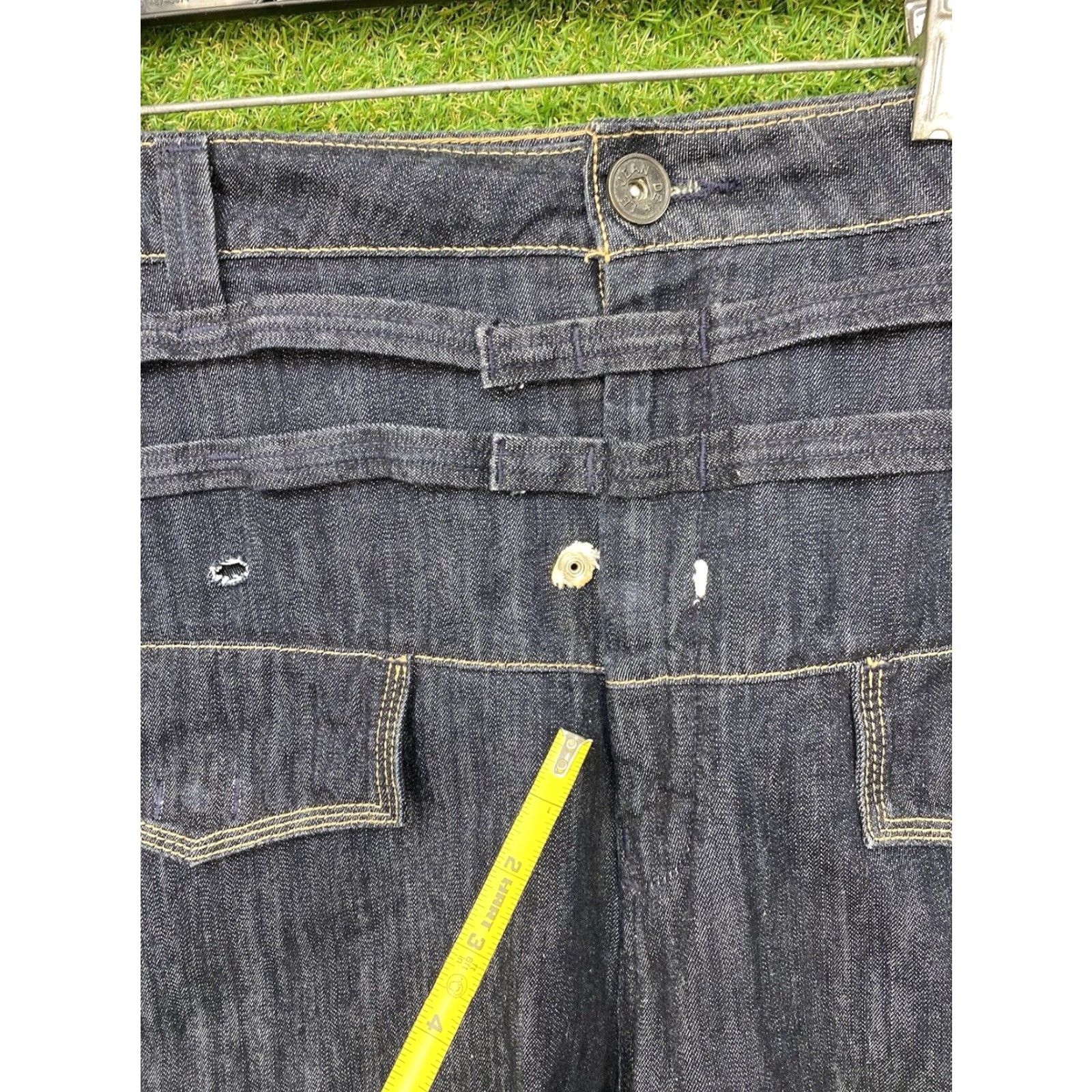 Denime VINTAGE Ak:cess Denim Jeans Mens 40 Baggy Straight 90s Streetwear Y2K Punk Hip Hop Goth Size US 40 / EU 56 - 4 Thumbnail