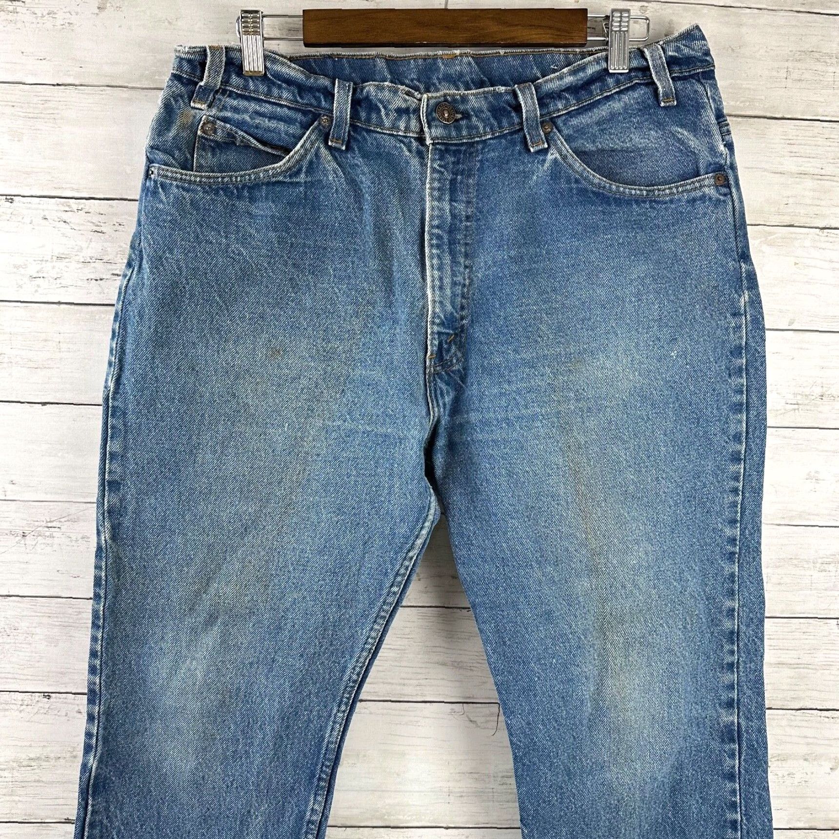 Denime VINTAGE Levi's 1980s Orange Tab 40509 Straight Denim Jeans Adult Men 38x30 Blue Casual Size US 30 / EU 46 - 6 Thumbnail
