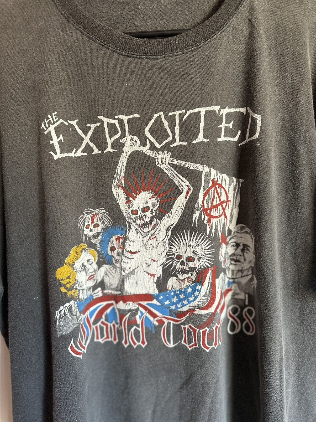 Band Tees × Vintage The Exploited World Tour 88 Size US XL / EU 56 / 4 - 2 Thumbnail