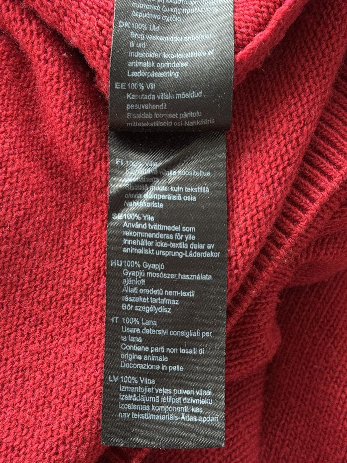 Barbour Barbour 100% wool red pullover sweater Size US L / EU 52-54 / 3 - 7 Thumbnail
