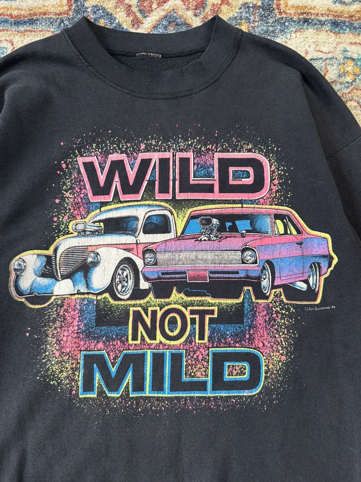 Vintage Vintage Wild Not Mild Classic Cars Crewneck Large Size US L / EU 52-54 / 3 - 4 Thumbnail