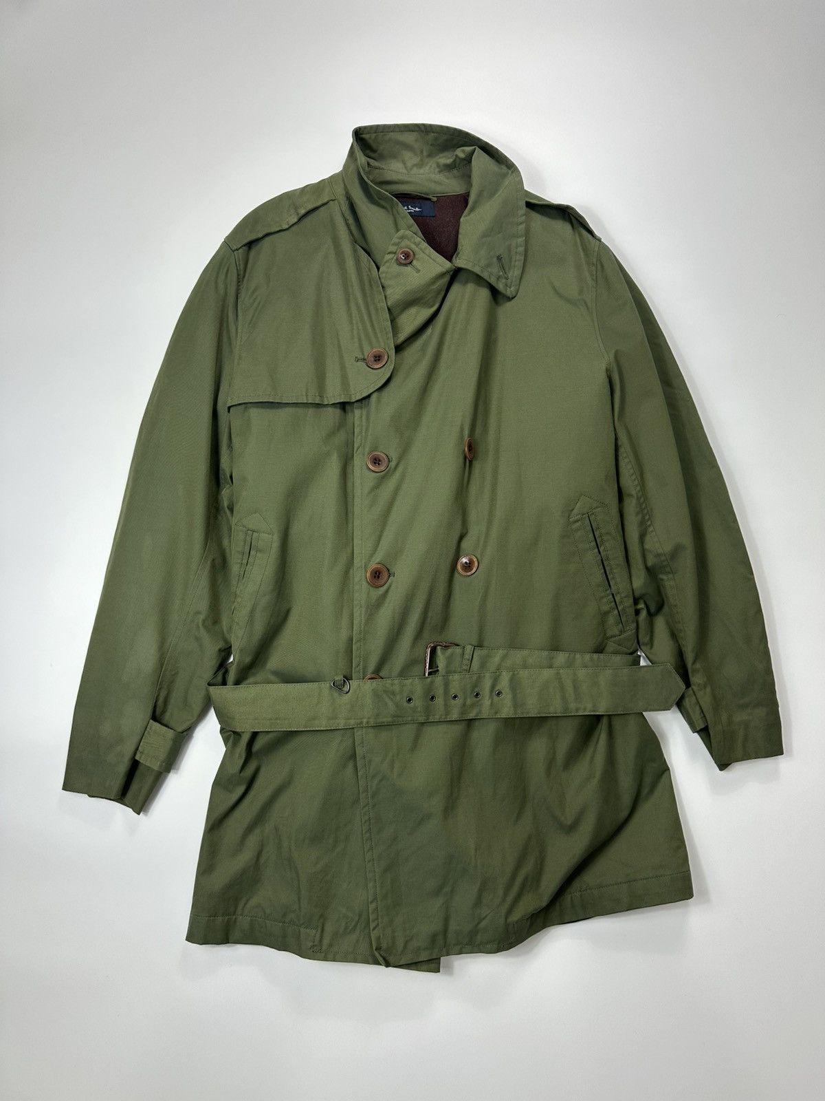 Paul Smith Paul Smith Trench Coat Men's Tokyo London Green Size US L / EU 52-54 / 3 - 1 Thumbnail