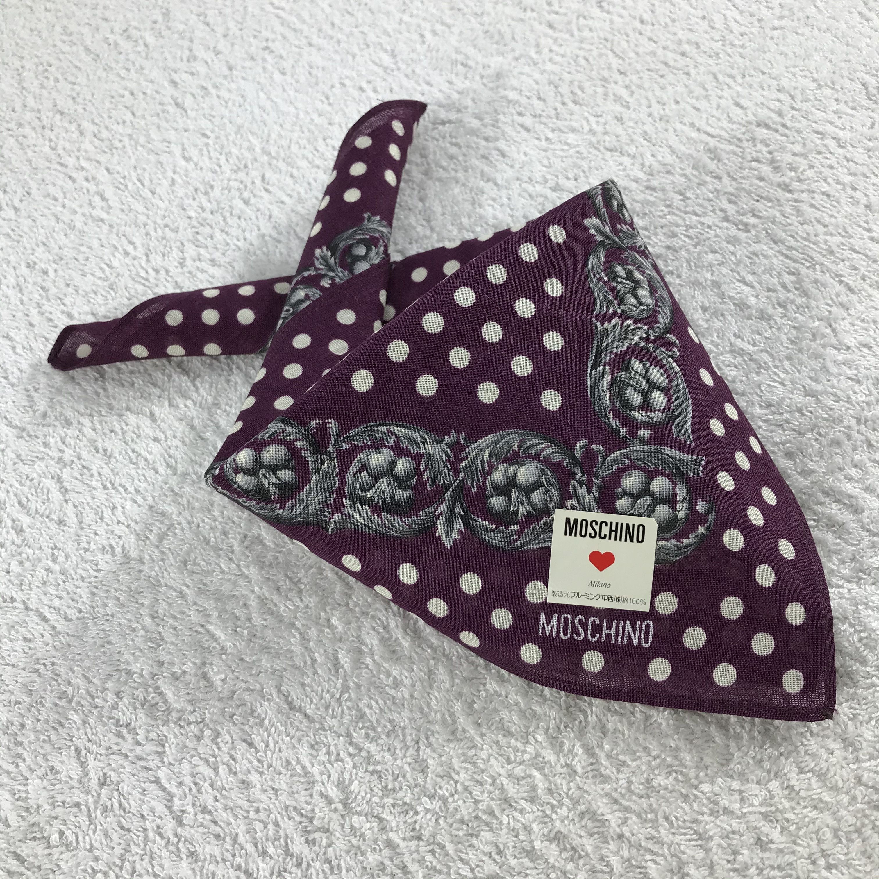 Moschino × Vintage Vintage Moschino Bandana / Handkerchief / Neckerchief - S231 Size ONE SIZE - 4 Thumbnail