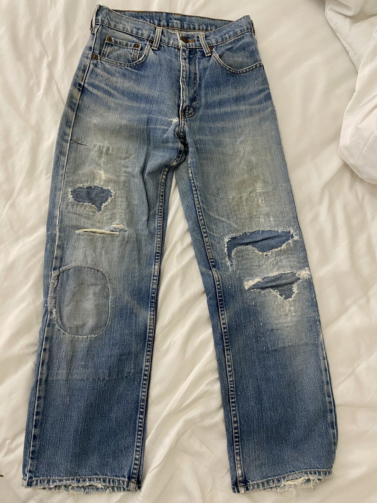 Levi's Vintage jeans levis patchwork custom Size US 28 / EU 44 - 1 Thumbnail