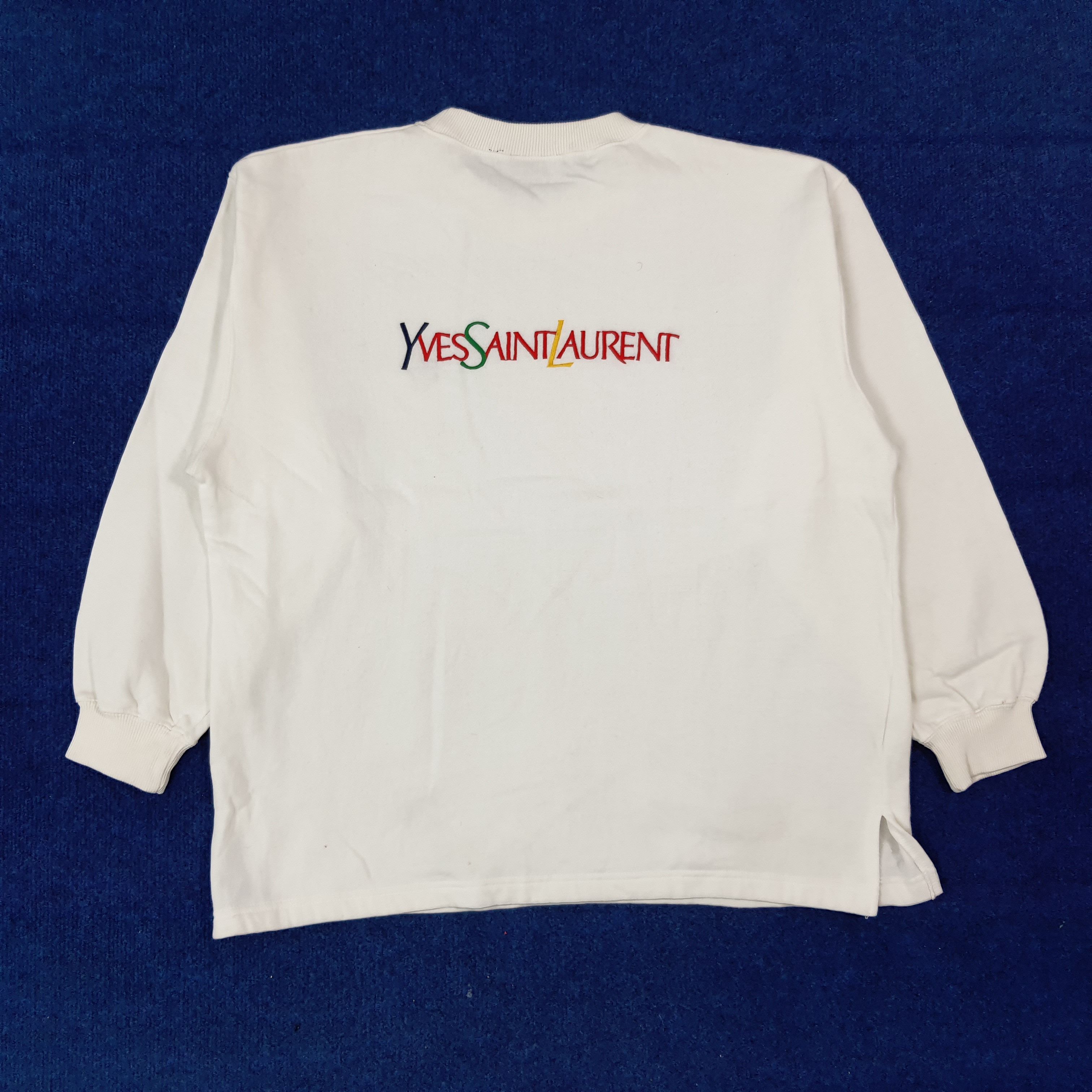 Yves Saint Laurent Vintage YSL Yves Saint Laurent Embroidery Sweatshirt C275N23 Size US L / EU 52-54 / 3 - 1 Thumbnail