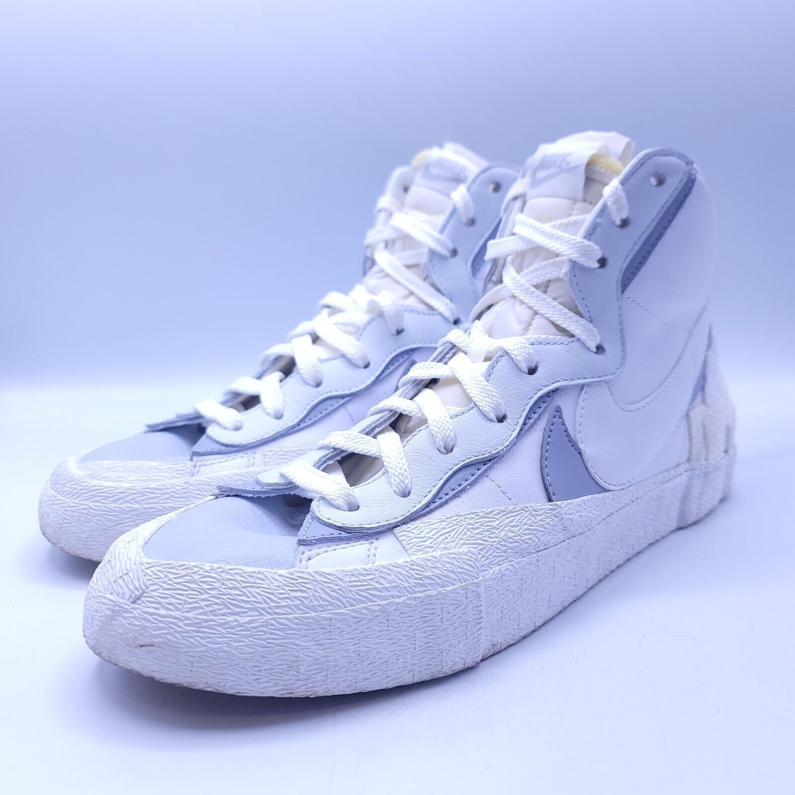 Nike Nike Blazer Mid Sacai Shoe Mens Size 11 BV0072-100 white Size US 11 / EU 44 - 1 Thumbnail