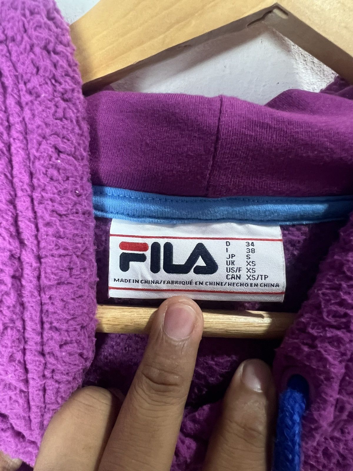 Fila Fila Sherpa Hoodie Size US XS / EU 42 / 0 - 6 Thumbnail