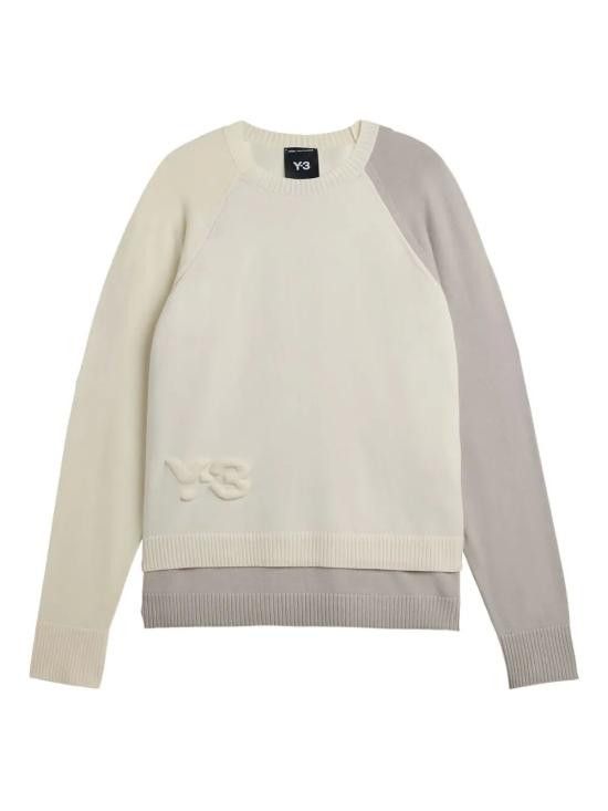 Y-3 Y-3 Men Sweater KB4642 WHITE Size US M / EU 48-50 / 2 - 1 Thumbnail
