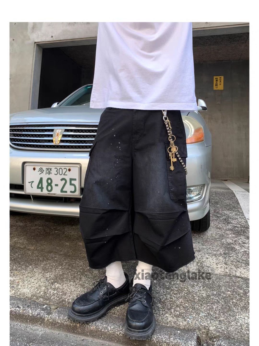 Vintage Unisex utility loose baggy skate hiphop cargo shorts Size US 30 / EU 46 - 4 Thumbnail