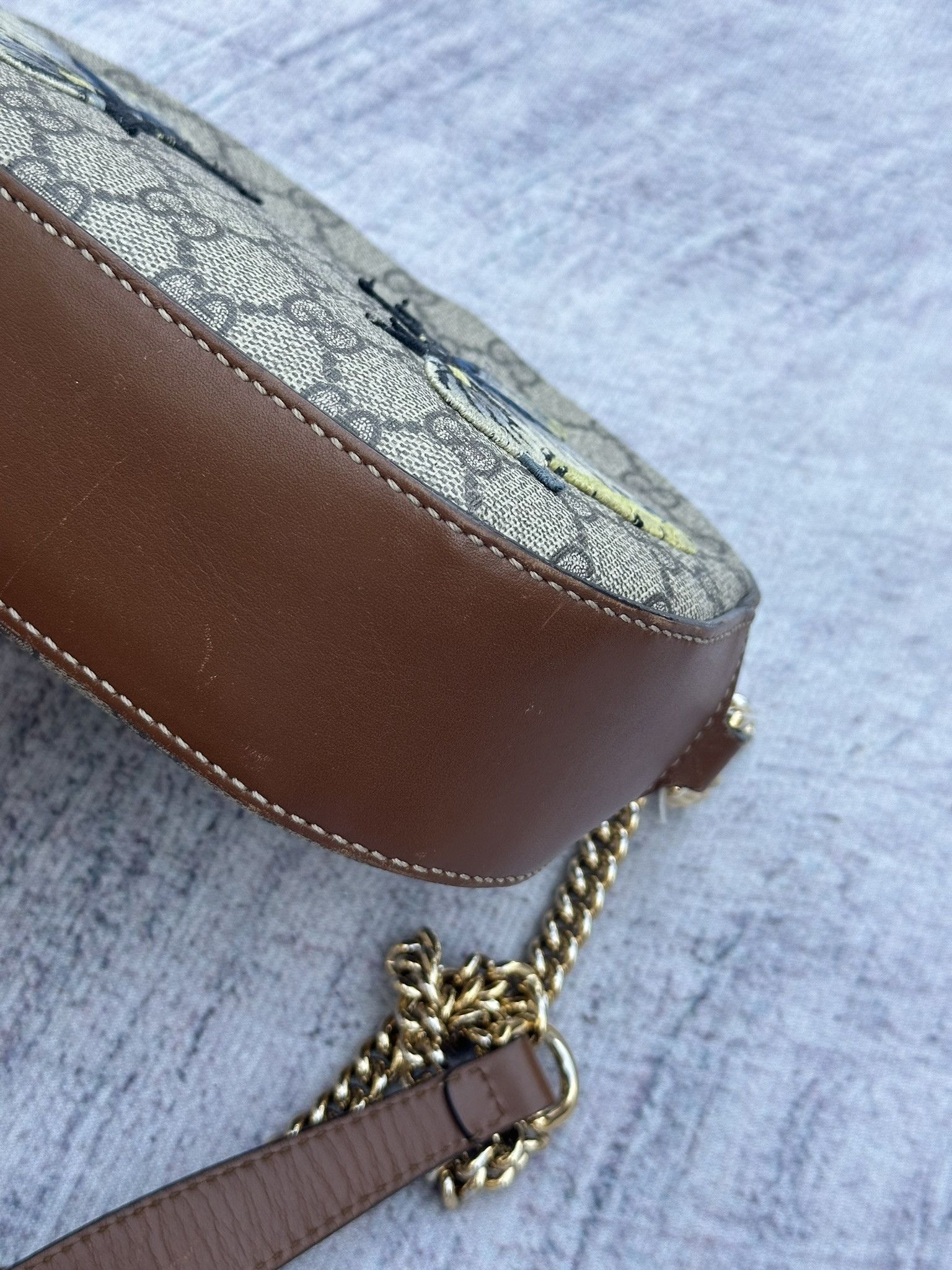 Gucci Gucci Crossbody Chain Bag Supreme GG Monogram Butterflies Size ONE SIZE - 4 Thumbnail