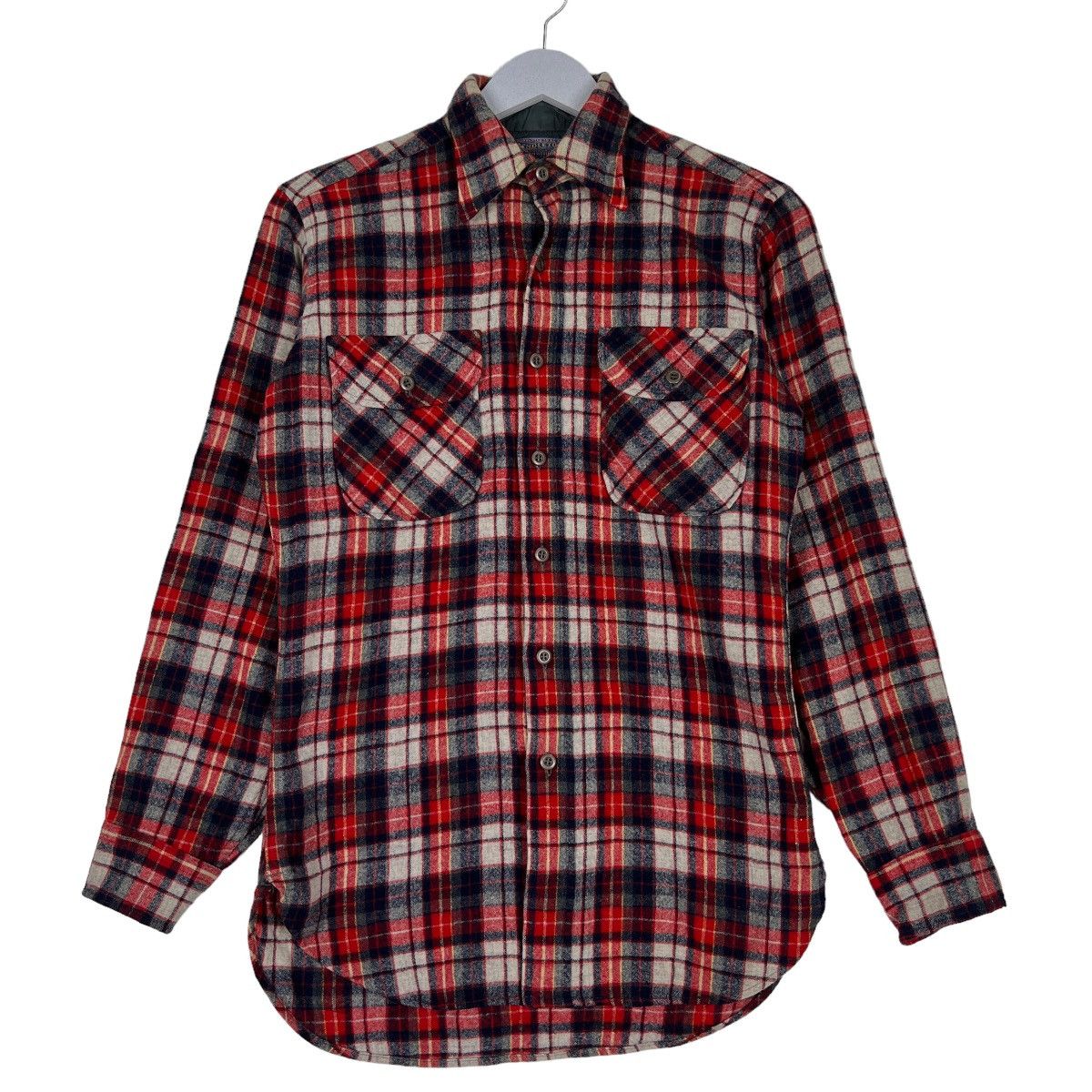 Pendleton 🔥 VINTAGE PENDLETON WOOL CHECKER FLANNEL SHIRTS MADE IN USA Size US S / EU 44-46 / 1 - 1 Thumbnail