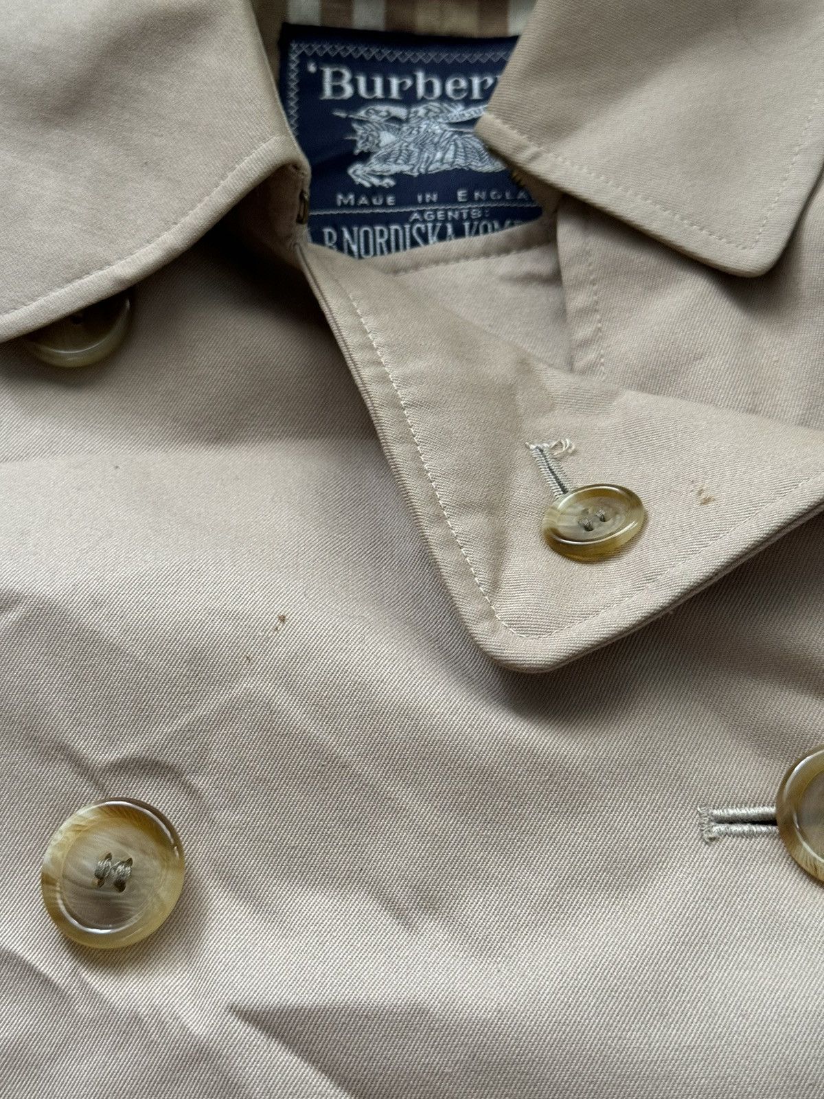 Burberry × Designer × Vintage Burberry’s 90s vintage iconic nova check trench coat jacket Size S / US 4 / IT 40 - 8 Thumbnail