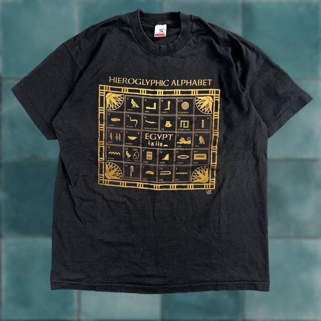 Fruit Of The Loom VINTAGE 90s Fruit of the Loom T-Shirt XL Black Cotton Short Sleeve Crew Neck Mens Music Retro Size US XL / EU 56 / 4 - 1 Thumbnail