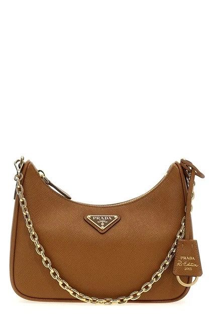 Prada Prada Re-Edition 2005 Caramel Saffiano Bag New Size ONE SIZE - 1 Thumbnail