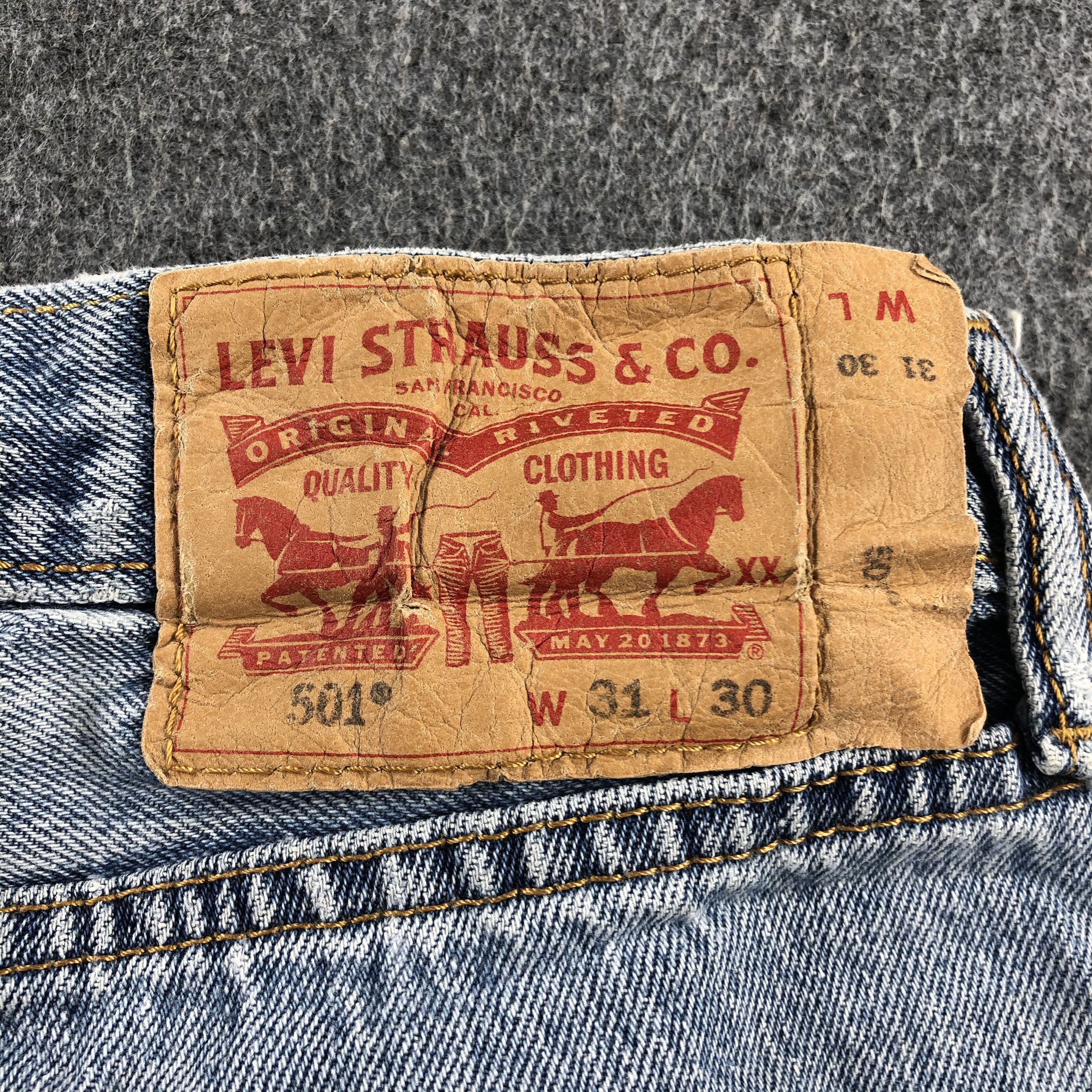 Levi's Vintage Blue Wash Levis 501 Jeans-J2669 Size US 31 - 5 Thumbnail