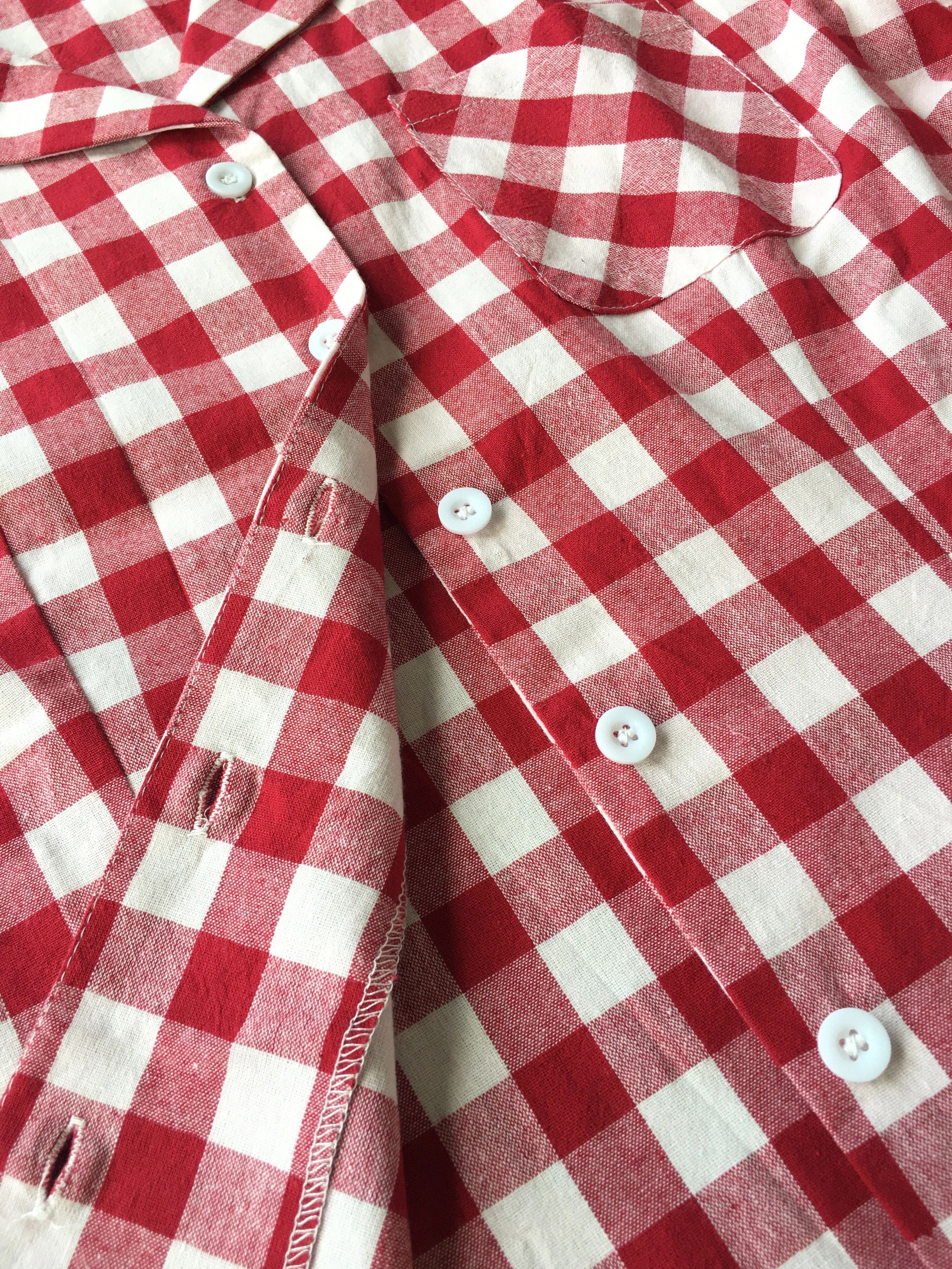 Other Women Casual Shirt Checker Retro Blouse Size XL / US 12-14 / IT 48-50 - 5 Thumbnail