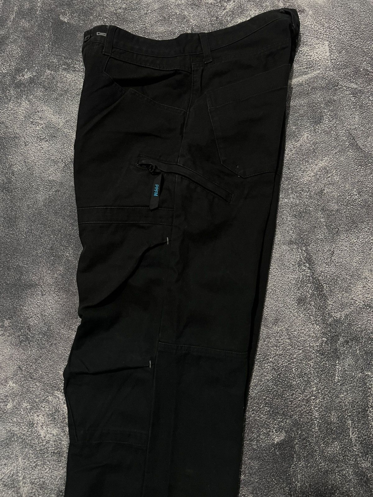 PPFM PPFM Duck Canvas Wide Black Pants Size US 30 / EU 46 - 8 Thumbnail