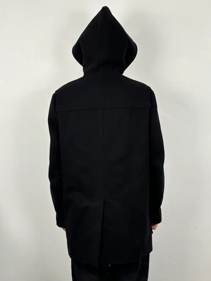 Dior 2010s Dior Homme Black Wool Toggle Duffle Coat by Kris Van Assche Size US L / EU 52-54 / 3 - 3 Thumbnail