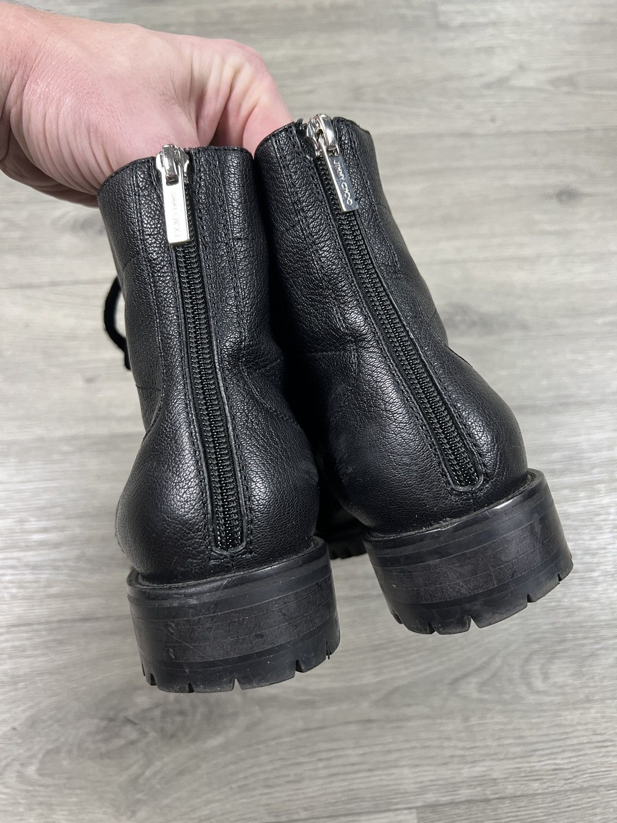 Jimmy Choo JIMMY CHOO Bren Crystal Embellished Lace-up Combat Boots Size US 7 / IT 37 - 7 Thumbnail