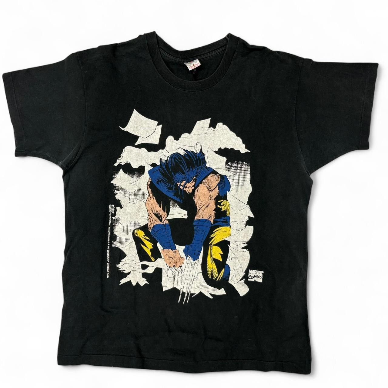 Fruit Of The Loom Rare Vintage 1995 Wolverine Marvel Comics Solo Venom T-Shirt Size US XL / EU 56 / 4 - 1 Thumbnail