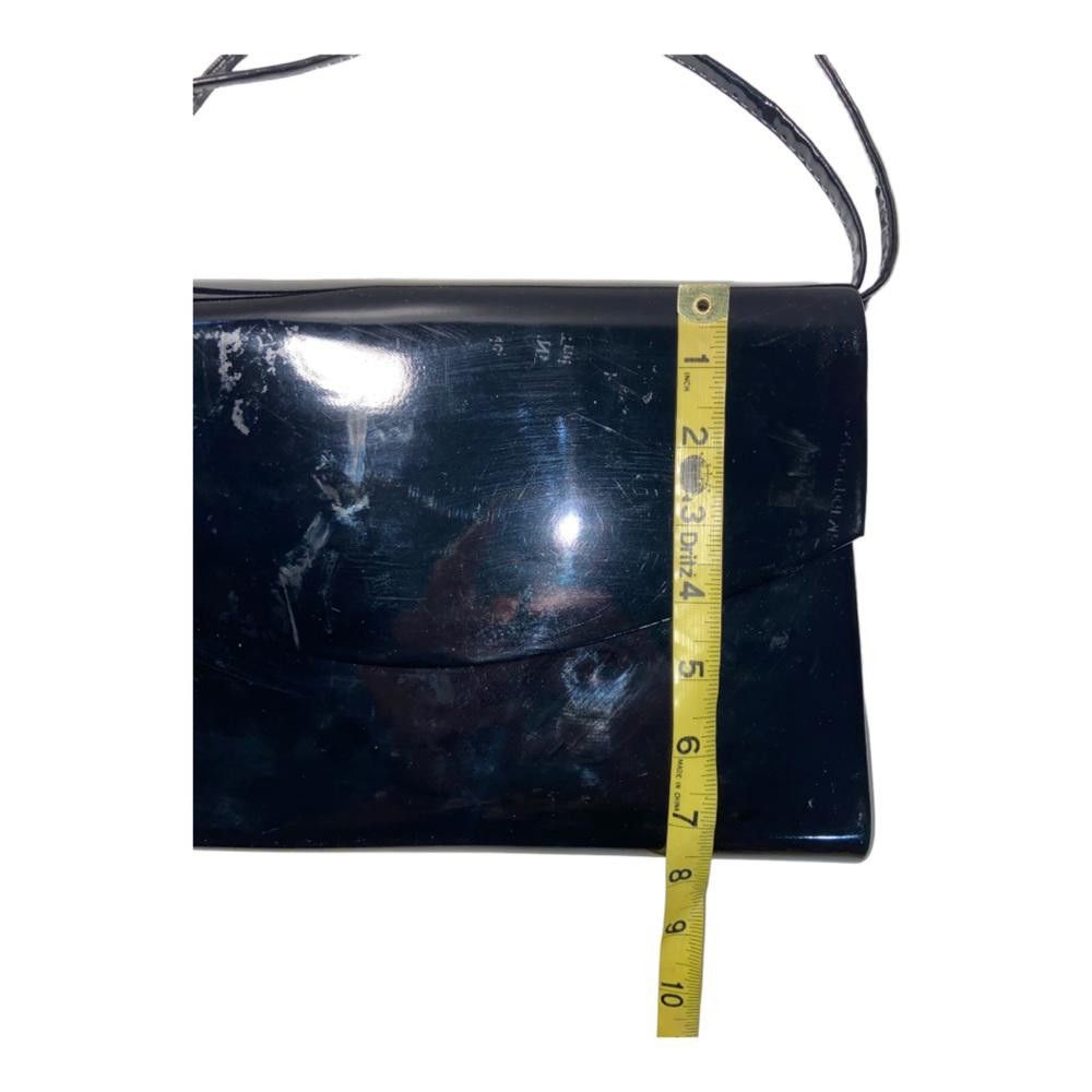 Designer Patent Faux Leather Clutch/Hand Bag Size ONE SIZE - 5 Thumbnail
