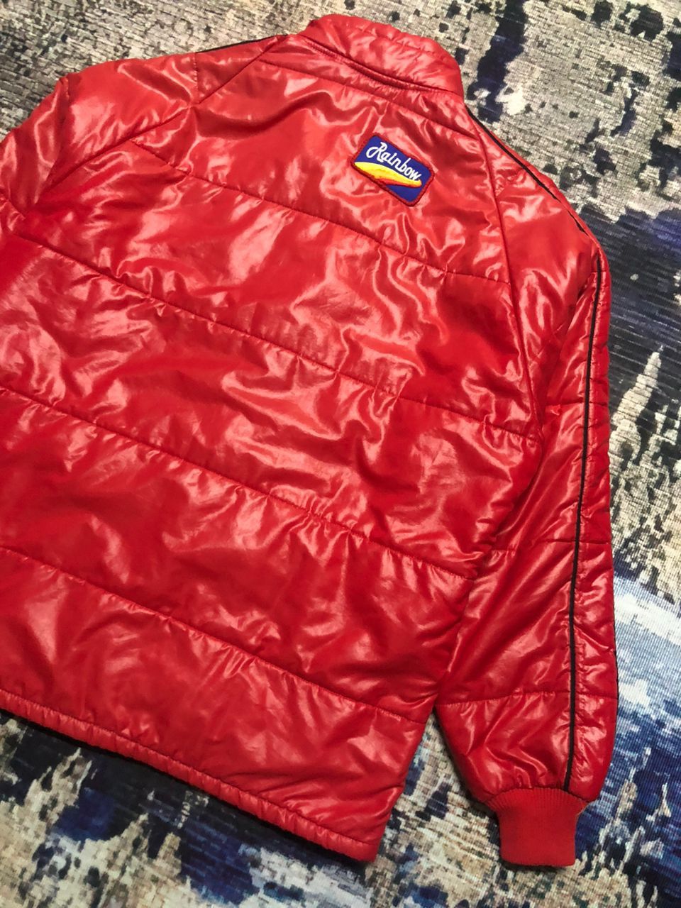 Swingster Vintage 70s/80s Motorsports Swingster Puffer Coat Jacket (L) Size US L / EU 52-54 / 3 - 11 Thumbnail