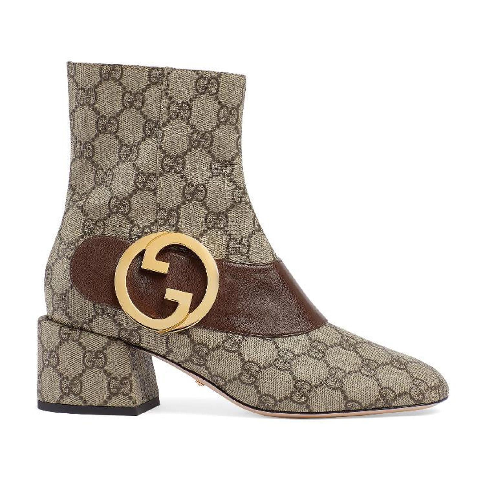 Gucci Gucci Blondie GG Ankle Boots Size 35.5 Size US 7.5 / IT 37.5 - 1 Thumbnail