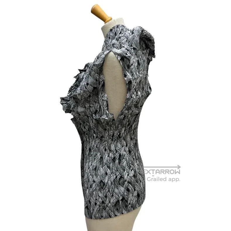 Issey Miyake Issey Miyake Printed Turtleneck Top Size L / US 10 / IT 46 - 4 Thumbnail
